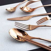 까사무띠 아모르 커트러리 포크 스푼 나이프 젓가락 세트 결혼 집들이 선물 3Color, 디너나이프, 실버(루나)