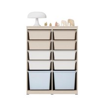 한샘 샘키즈 수납장 870 뉴트럴컬러, C형:(몸통)크림화이트/(박스)베이지민트(C)