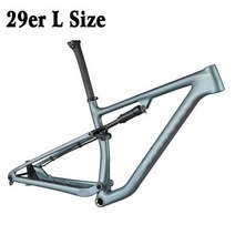 폴샥mtb 초경량 1840g MTB 매트 자전거 프레임 풀 서스펜션 29er T1000 카본 산악 XC 부스트 148mm 사이클링, Sea Stone Blue+Normal Link Fra