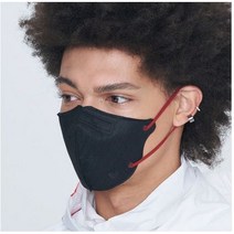 20매 새부리형 KF94 FDA CE 숨쉬기 편한 BTS 타이니탄 브레스실버 퀸텟 먼지차단마스크 그레이1팩 2개입, 블랙, 10팩 20개입