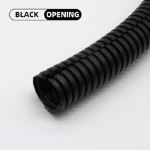 PP 절연 주름관 와이어 호스 스레딩 플라스틱 보호 슬리브 1 m 5m 10m 75mm345mm, 100.Black Open - AOD 116 x ID