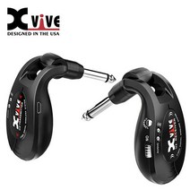 Xvive U2 4채널 충전식 무선 와이어리스 Black (패시브 일렉&베이스 전용 통기타 사용 가능), *, *