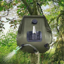 캠핑샤워기 캠핑샤워백 무선샤워기, 그린