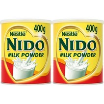 Nestle Nido Full Cream Milk Powder 네슬레 니도 풀 크림 밀크 파우더 분말 탈지 분유 400g 2팩, 2개
