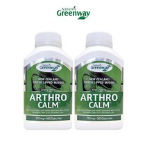 네이쳐스그린웨이 뉴질랜드 초록홍합 초록입홍합오일 아스로캄 360정 2통, 2개