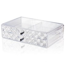 모니터 스탠드 서랍 2단- DADR02 모니터스탠드 서랍 모니터받침대 아크릴서랍 화장품서랍 투명정리함 사무용품