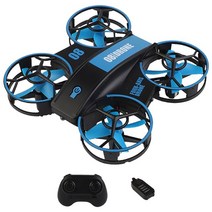 JJRC RH821 플립 미니 RC 드론 헬리콥터 고도 홀드 원격 제어 쿼드 콥터 키즈 완구 조명 RC, 01 Blue