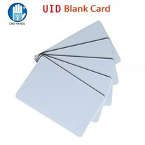 13.56MHz RFID UID 재기록 가능 카드 스마트 액세스 제어 키 읽기 다시 쓰기 복사 PVC 빈 홈/아파트/오피스 용, 100 pieces