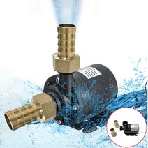 순환모터 수중 온수순환용 보일러 순환용 DC 12V 24V 홈 휴대용 브러시리스 모터 잠수정 황동 조인트 14/16, 02 24V_02 16mm