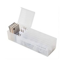 Data Cable Organizer Box Charge Cable Management 7 Compartments Storage Box USB Cord Sorter Small De, White