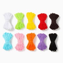 3mm 폴리 매듭실 10종 팔찌 만들기 공예 재료, 연두색