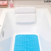 LUEN 포아나 욕조 베개 반신욕 소품 용품 가정 매장 업소 다용도 흡착 부착 여행 캠핑 휴대, 1개