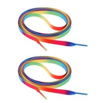 THE WAROOM SHOP 롤러 스케이트 부츠 하키 스케이트 레인보우 용 3x1 쌍 니트 신발 끈