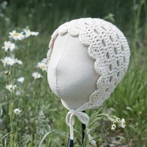 슬로우모먼츠 사계절 데이지 보넷 - 아기보넷 코바늘 보넷 만들기 DIY 키트, 05페일핑크, 1개