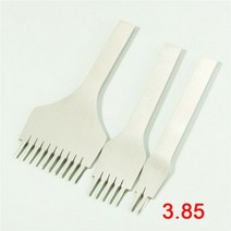치즐 그리프 끌 3개 대 바느질 가죽 펀칭 공구 세트 공예 찌르기 철 레이싱 펀치 153245, D1 3.85mm, 08 D1 3.85mm