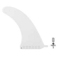 서핑보드 수중보드 4 색 9 인치 SUP 서핑 핀 분리형 PVC 싱글 센터 보드 롱 패들 액세서리, White