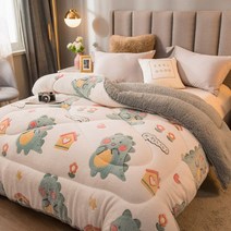 두꺼운 양면 양털 학생 겨울 이불 벨벳 호텔식침구 중력이불 먼지안나는 캠핑용