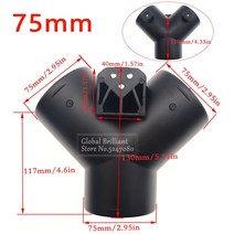 60mm/75mm Y T 조각 배기 자동차 히터 공기 환기 덕트 커넥터 w/듀얼 조절 밸브 플랩 Webasto 디젤 주차 히, Y-75mm
