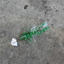 낚시공일공 폽프로그 블레이드 민물 루어 낚시 개구리 배스 쏘가리 가물치 민물루어, 그린