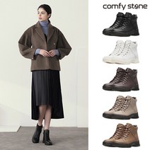 컴피스톤 천연소가죽 워커 패딩 부츠