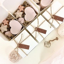 아뜰리에 사봉 결혼식 돌잔치 어린이집 칠순 퇴사 답례품 향수 수제 비누, 02 핑키 앤 로지(크래프트)