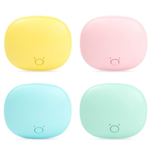 파스텔 휴대용 주머니 손난로 3단계 온도조절 전기핫팩 손목스트랩 제공, 블루