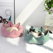 사계절쿠션방석 고양이 애견 집 크라운마약 강아지 쿠션집ghi502, MMSf_그레이