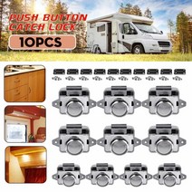 캠핑카제작 래치버튼 캠핑카제작부품 캠핑카인테리어 외장부품 캠핑카가구부품 DIY 만들기 10pcs 캠핑카 푸시 잠금 26mm 도어 래치 버튼 잠금 rv 캐러밴 보트 홈 가구 서랍