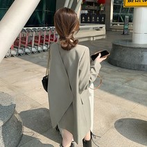 유니크 원피스코디 자켓 루즈핏 간절기아우터