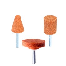 WA추지석 연마석 드릴용 샌딩 원통형 원추형 T형 1개가격, 원추형)38x32x6, 6개