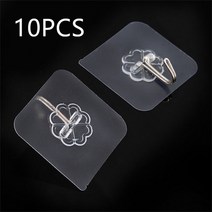 텐터 우레탄창 제약 천막사 다목적 후크 투명 키 홀더 도어 수납 홈 액세서리 욕실 공구 주방 용품 하우스, 01 10 Pieces