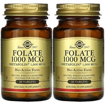 Solgar 메트포민 엽산1000MCG 60정 2팩