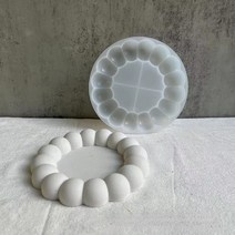 레진몰드 레진트레이몰드 조가비 화분 실리콘 금형 DIY 보석 보관 상자 콘크리트 석고 캔들 컵 수지 홈 장, 한개옵션1, 14 Tray-Small Bubble