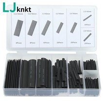 동파방지 파이프 덮개127pcs 열 수축 튜브 슬리브 2:1 블랙 전자 diy 키트 절연, 328pcs 가방