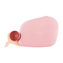 퍼기 유아 돌고래식판 세트, 파스텔 핑크, 식판 트레이 + 뚜껑 + 컵