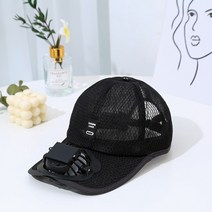 남성여성 차양 벙거지 스타일 등산 모자 마라톤 골프 햇빛 가리개용 팬 충전 와 성인 행 양산 빈 탑 선 스크린 큰 처마 정점 메쉬, 패키지 한 타격 10-20 시간 (1200mah), 통기성 메쉬 캡 블랙 전체 커버 팬 회전 각도