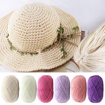 뜨개니트 사계절실 위대한 적인 긴 시간 4 겹 우유 면화 크로셰 코바늘실 손뜨개질, Rose Red