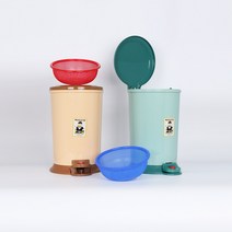 편의점 라면국물통 노스멜 스텐 음식물 쓰레기통 음쓰통 20리터, 파랑 채반