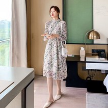 [리즈무드] 여리 플라워 주름 원피스