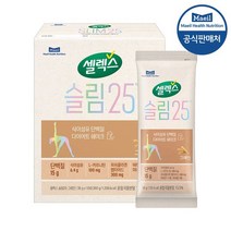 셀렉스 체중조절식 식이섬유 단백질 다이어트 쉐이크 슬림 25 그레인 1박스 36g 10포, 단품옵션