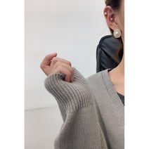 동그리 진주 은침 귀걸이