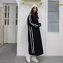 [세인트이브] 반집업 간지나 기모 롱원피스