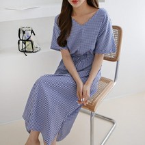 아이슈즈브이넥체크트임원피스 1035782