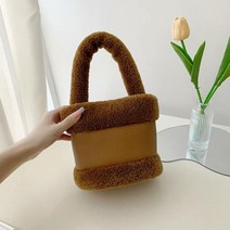 선빛 다엔 미니 뽀글이백 가죽 귀여운 포인트 가방