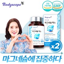 식약처 인증 마그네슘 고함량 마그네슘제제 밥안먹는 아이 성장기 어린이 청소년 직장인 여성 여자 남성 남자 권장량 추천, 2개, 90정