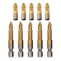 5/10pc 1/4 "육각 생크 방지 슬립 PH2 전기 스크루 드라이버 비트 티타늄 코팅, 04 5Pcs 25mm 5pcs 50mm