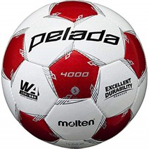 몰텐 축구 공 5호구 pelada F5L4000, 메탈릭 레드