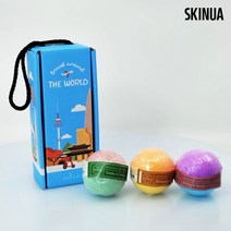 스키누아 입욕제 콜라겐 배쓰밤 3구 선물세트