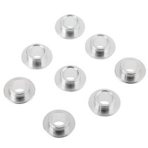 롤러 스케이트에 대 한 8Pcs 알루미늄 인라인 스케이트 베어링 스페이서 실버 기본 교체 부싱 휠 액세서리, 없음