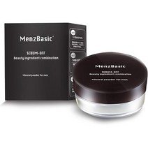 일본직발송 6. Menz Basic 맨즈 베이직 번들거림 방지 파우더【보송보송 장시간 지속】일본제 미네랄 파우, One Size, One Color